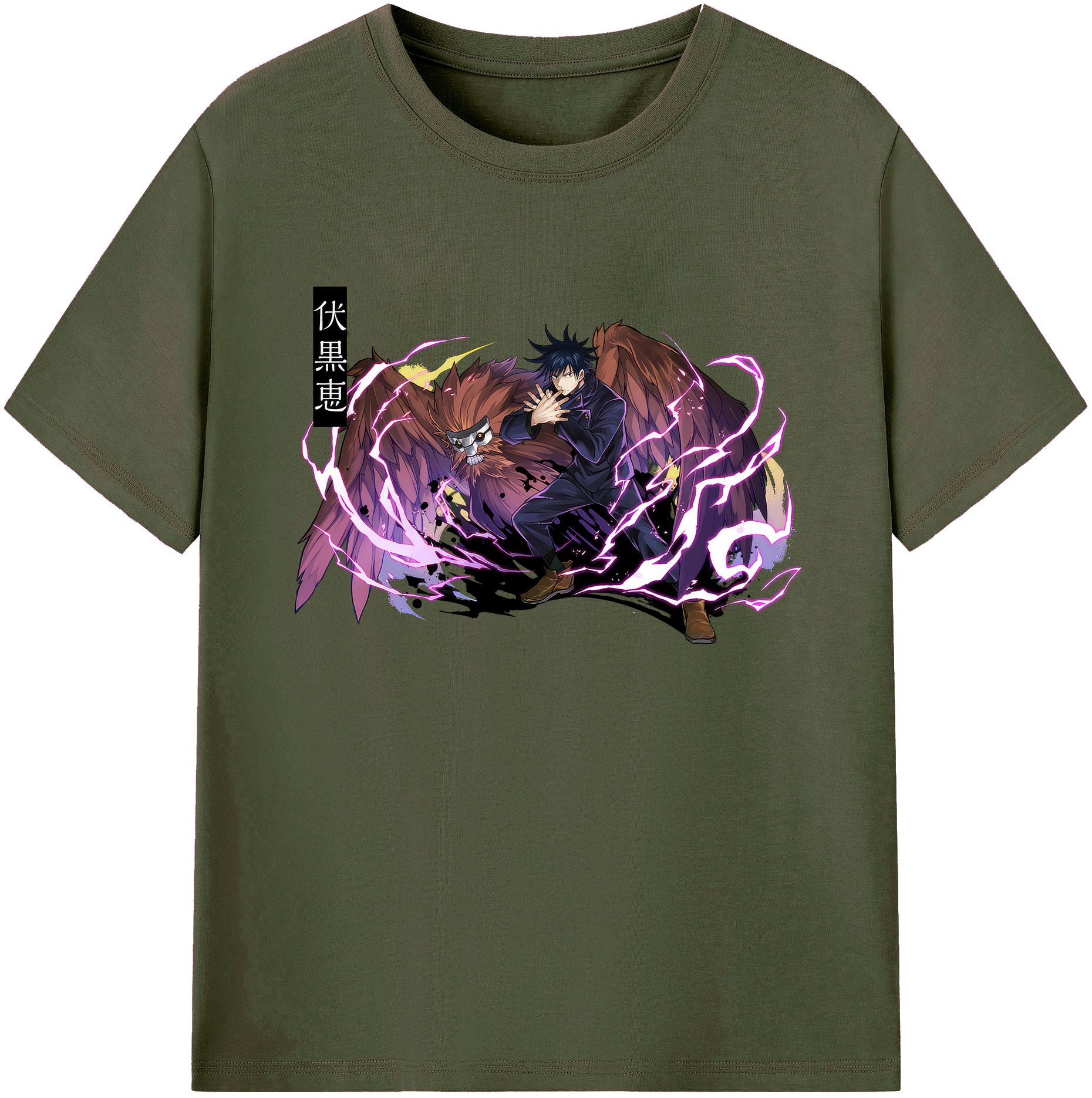 （画像用） 呪術廻戦 Jujutsu Kaisen 綿100％ メンズ半袖Tシャツ｜肌触りやわらか＆通気性